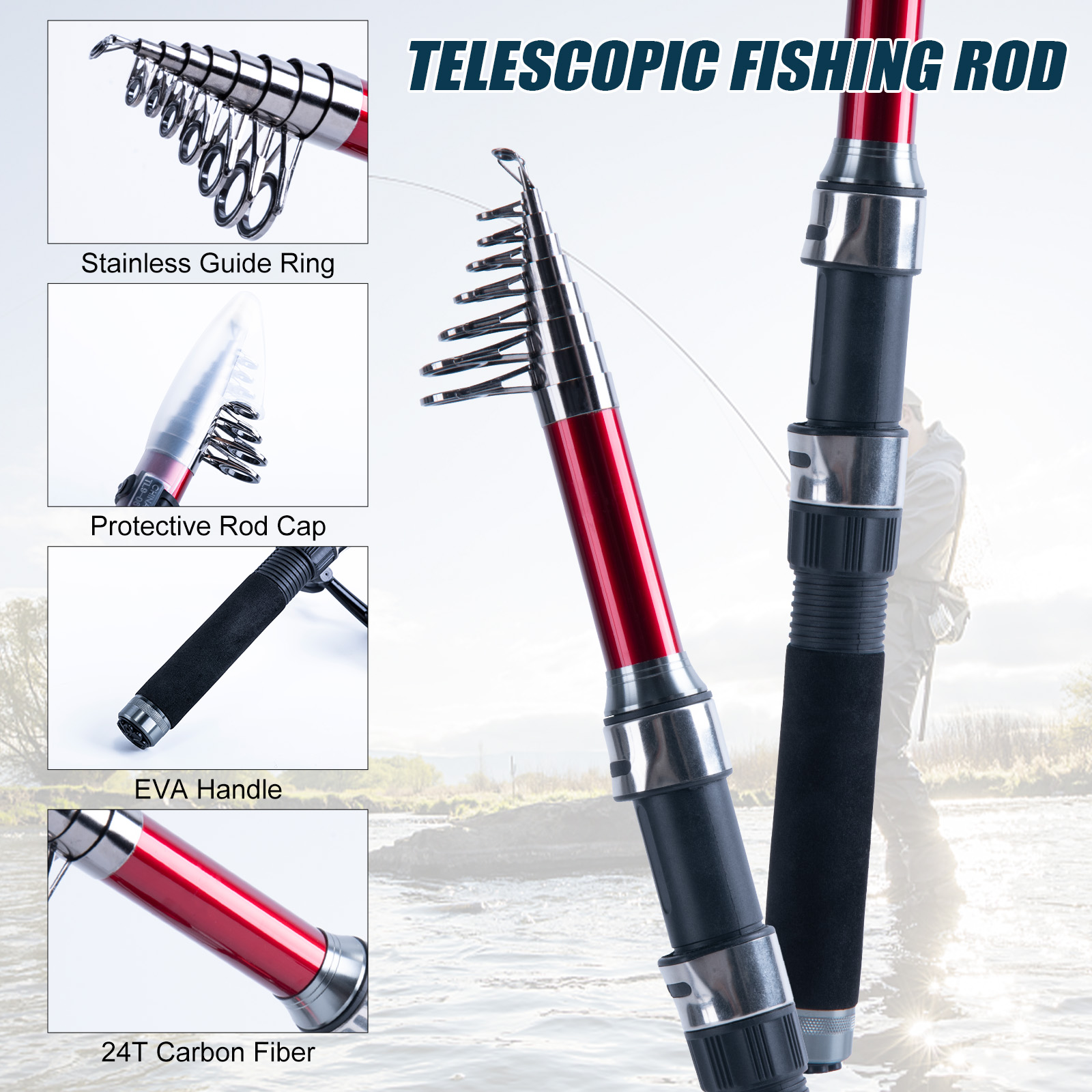 Goture Telescopic Fishing Rod  - огляд і ціна Fishing Line Spooler