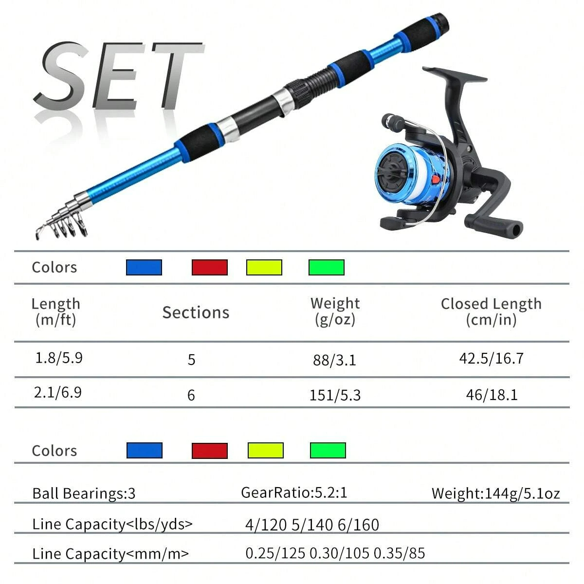 Spinning Fishing Rod and Reel  - огляд і ціна Saltwater Line