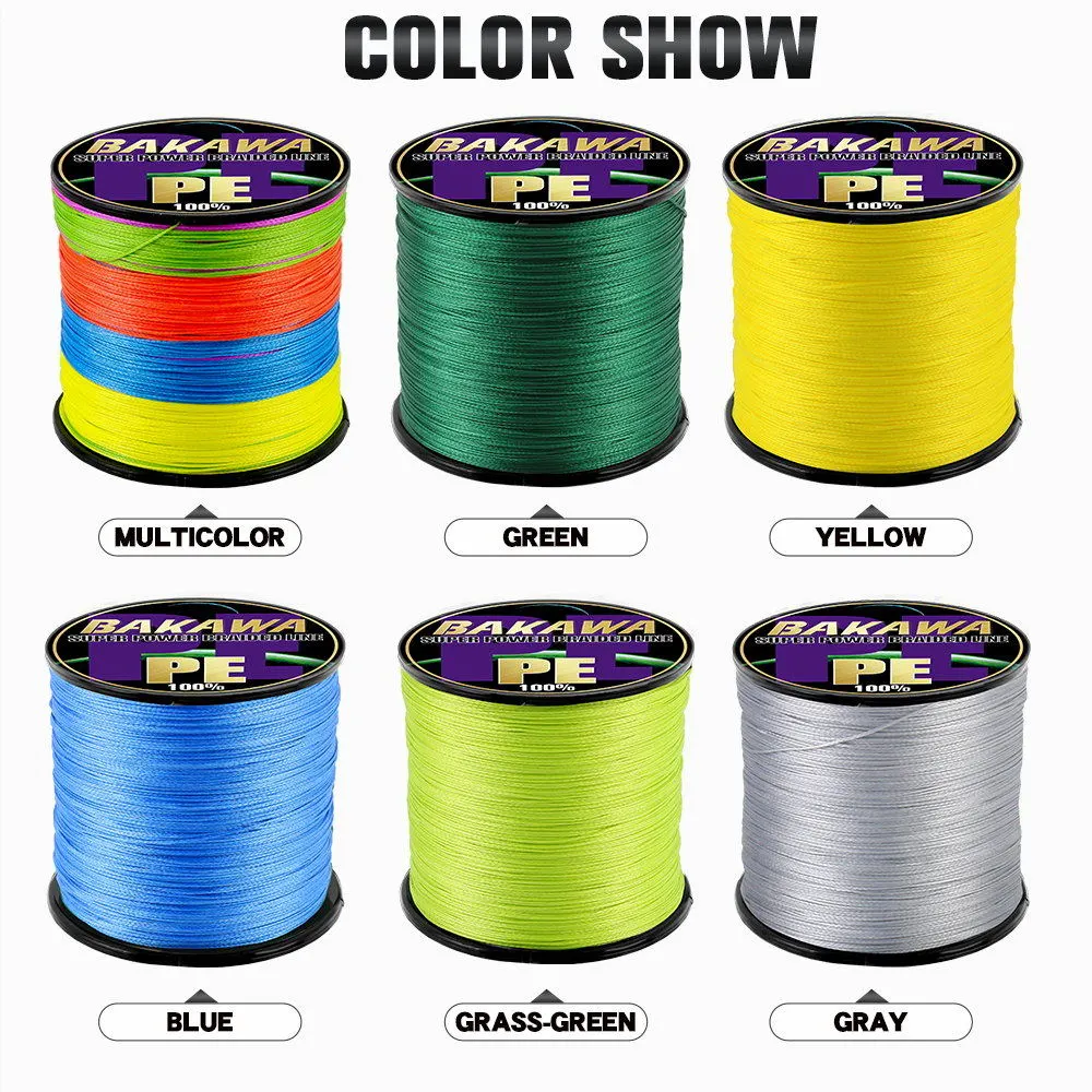 BAKAWA 4 Strand Braided Fishin - огляд і ціна Copolymer Line