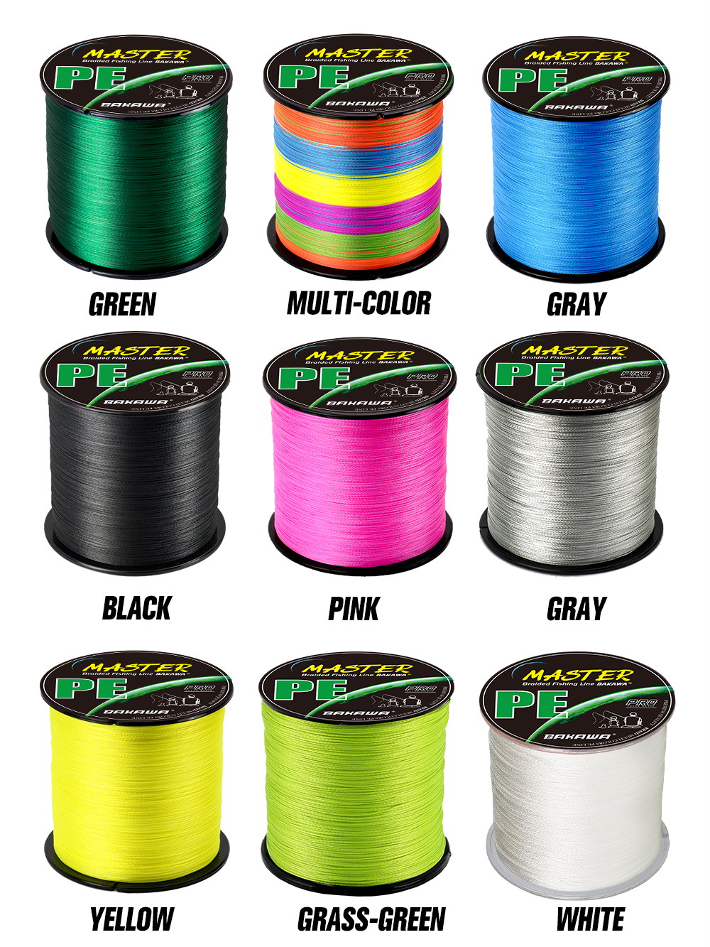 BAKAWA 4 Strands Braided PE Fi - огляд і ціна Copolymer Line